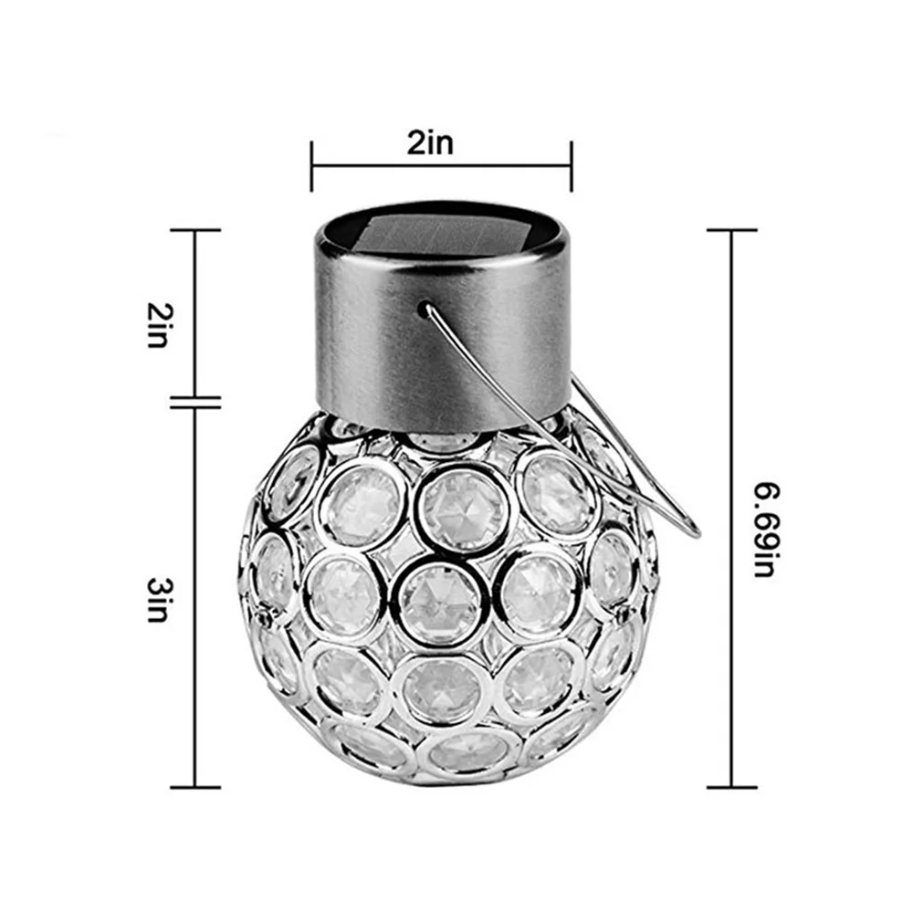 Outdoor Solar Small Hanging Ball Rotary Coating Ball Hanging Lanterns Eaves Of The Tree Colorful Gradual Courtyard Decoration