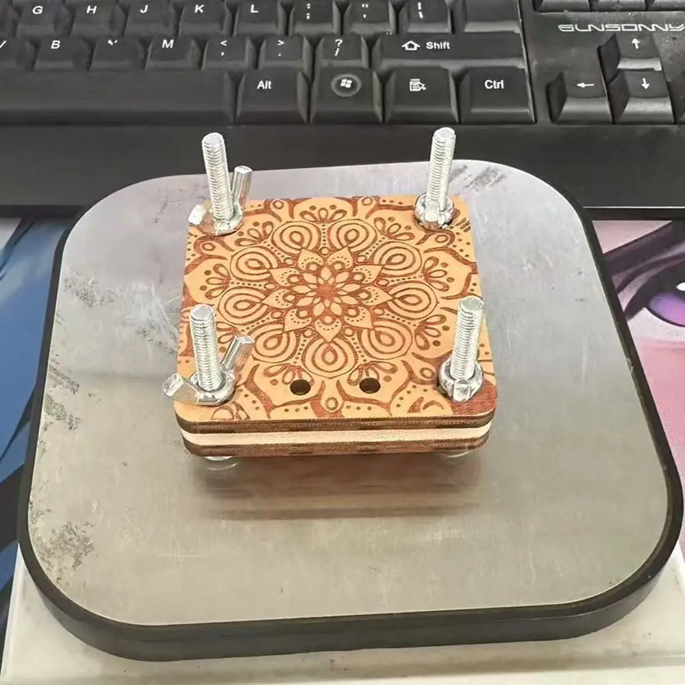 Wooden Pocket Flower Press Creative Portable Plant Specimen Press Keychain Bag Pendant Press Flower Tool Making Dried Flower