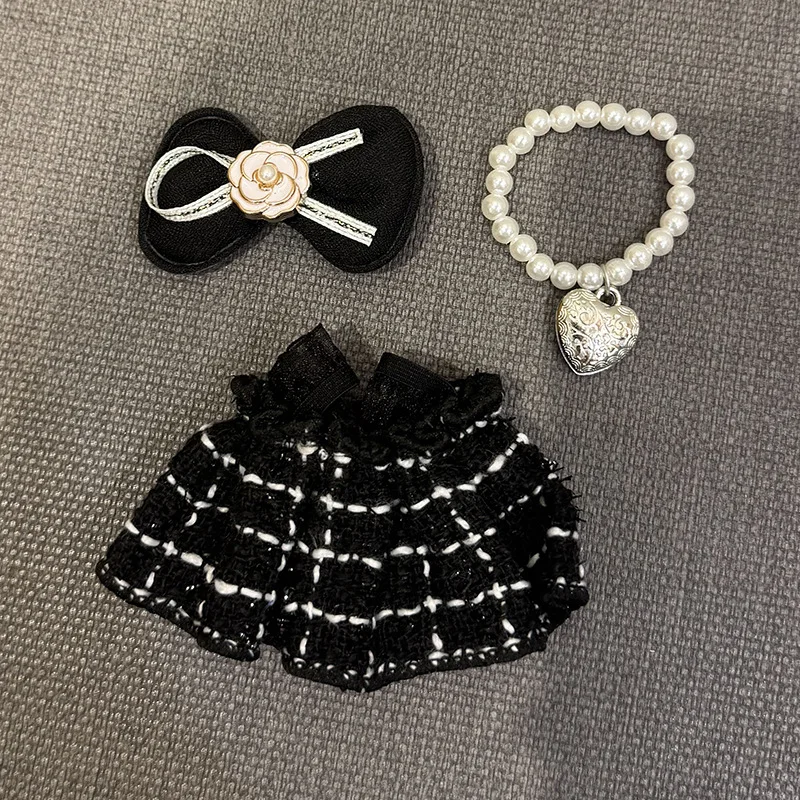 

17cm Labubu Fashion Dress Doll Accessories Small Fragrance Dress Necklace Suitable for V1 V2 V3 LABUBUBU Friends Gifts