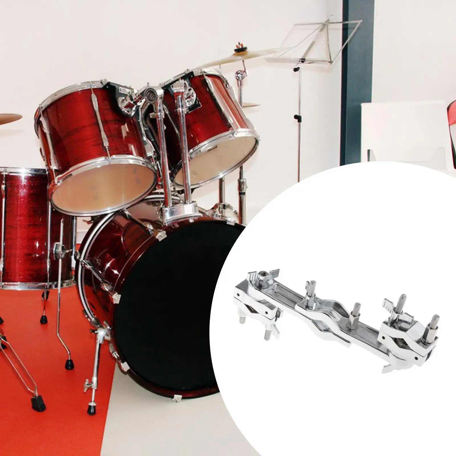 

Drum Rack Clamp Removable Connecting Drums Clamp for Jazz Drum Accessories