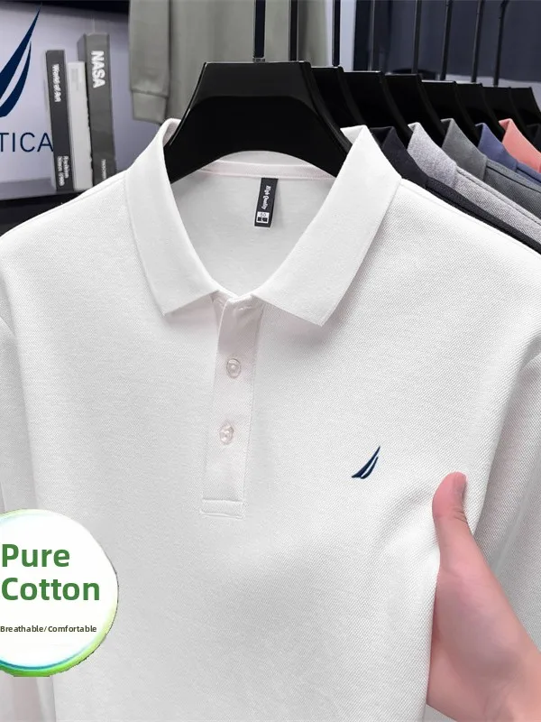 

Мужская футболка Nautica из чистого хлопка, длинный рукав, комфортная, повседневная, дышащая, стандартный крой, осенняя новинка, приятная к телу...