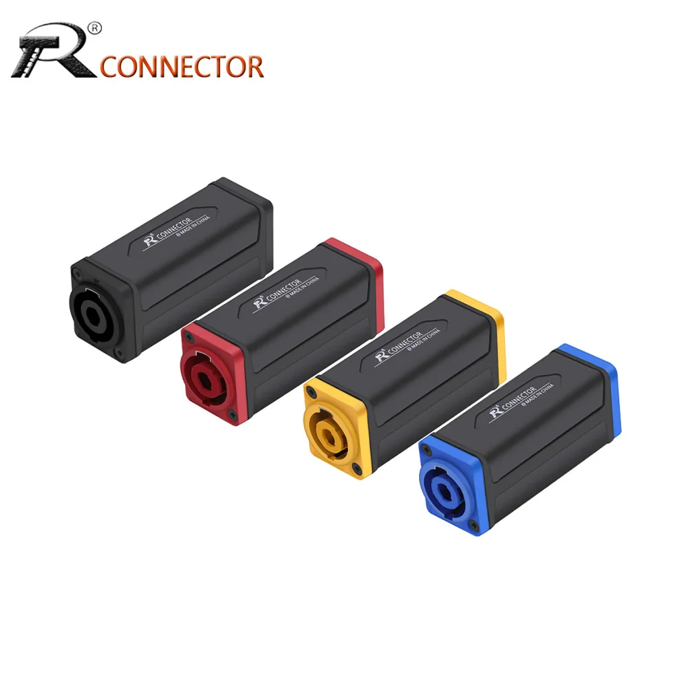 1pc 4Pins Speaker/Power Connector Coupler Adapter Extender Audio Speaker Panel Mount Straight Connector