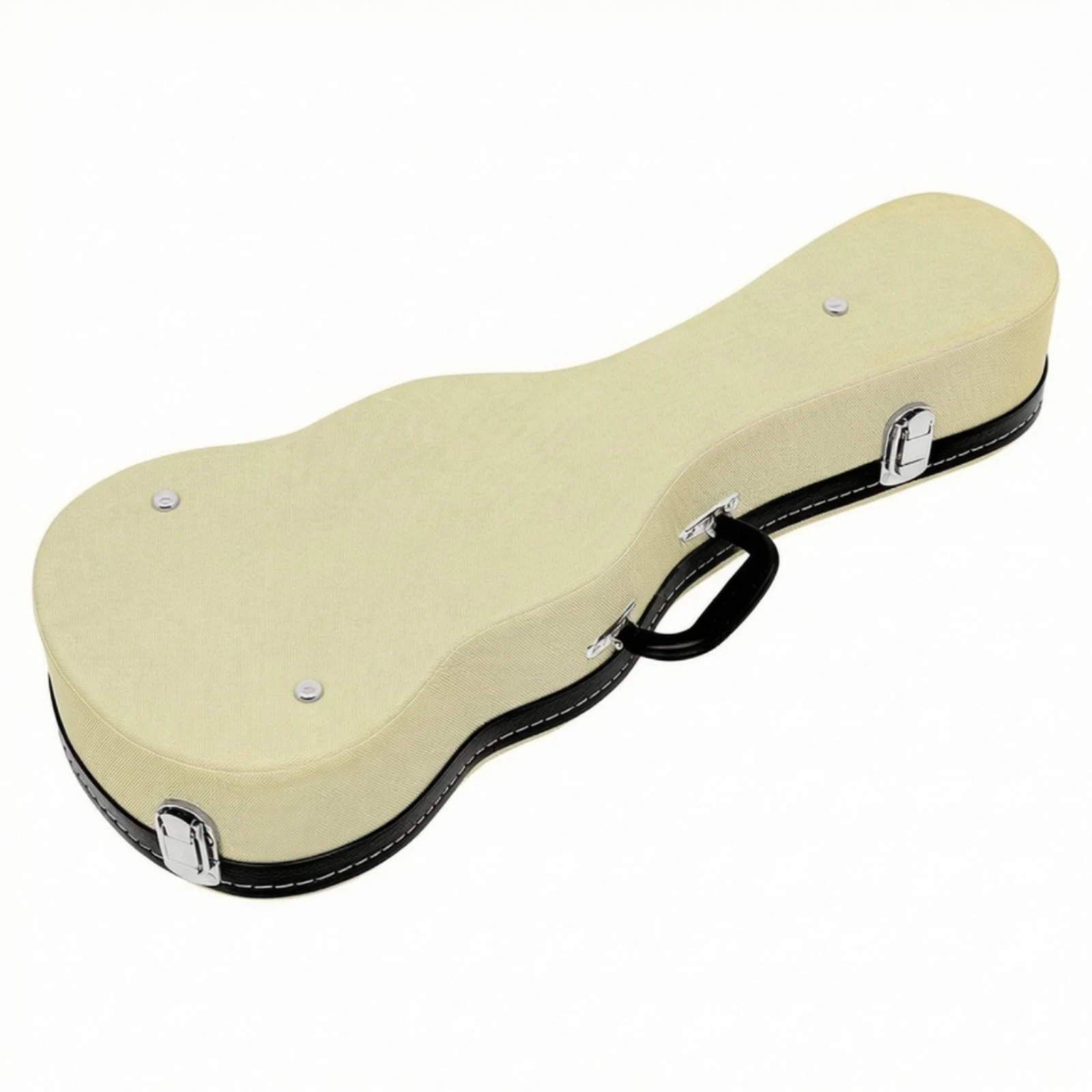 Ukulele Case with Leather Exterior Plush Lined Hardshell Protective Hardcase for Players on the Go