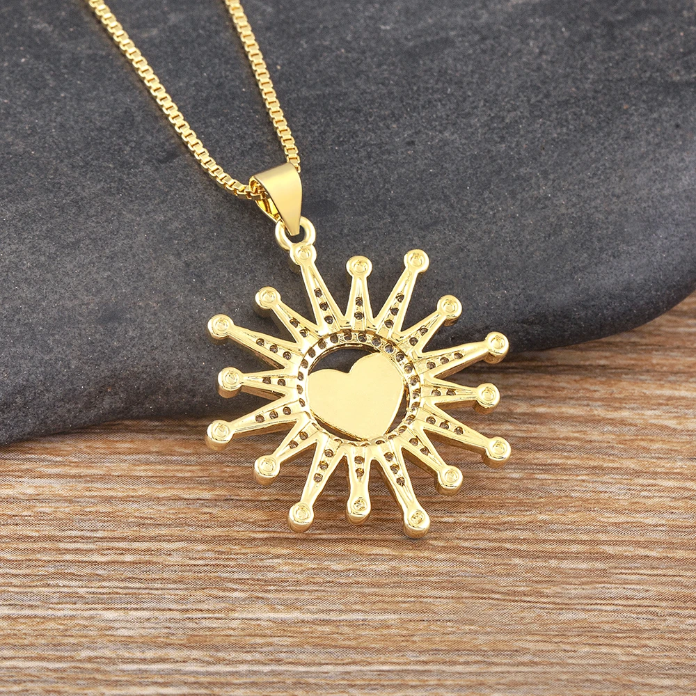 Nidin Romantic Heart Shape Turkish Evil Eye Necklace for Women Cute 5 Colors Pendant Clavicle Chains Neck Collars Jewelry Gift image 4