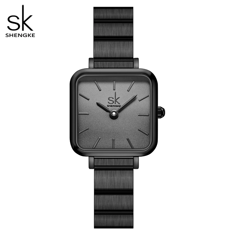 Shengke 2022 New Watch For Women Elegant Square Dial Montre Femme Adjustable Strap Luxury Japanese Quartz Relogio Feminino