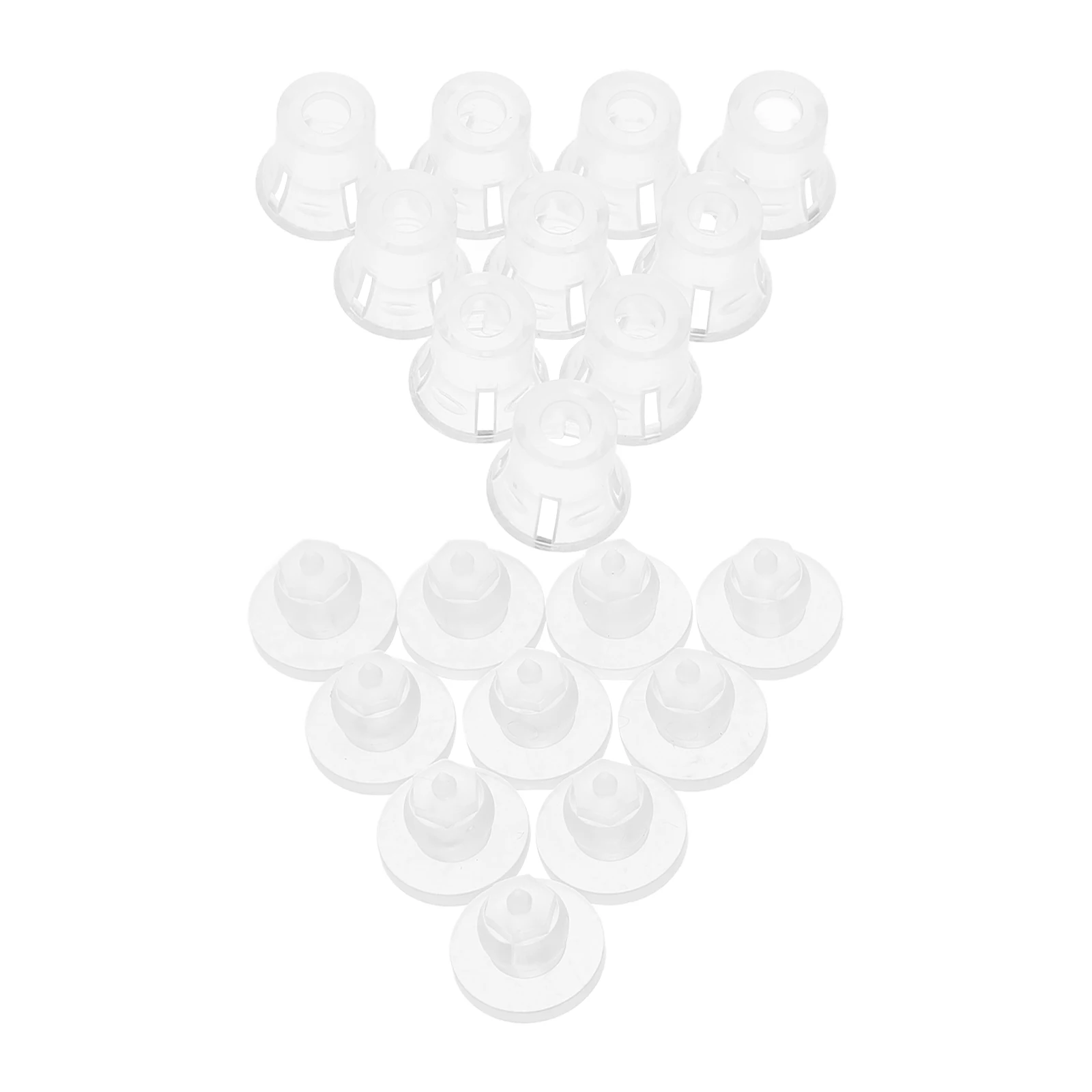 

10Pcs Invisible Ad Nails Clear Plastic Screws Bolts Kit for Signs Mounting Hardware Standoff Spacers DIY Display Projects