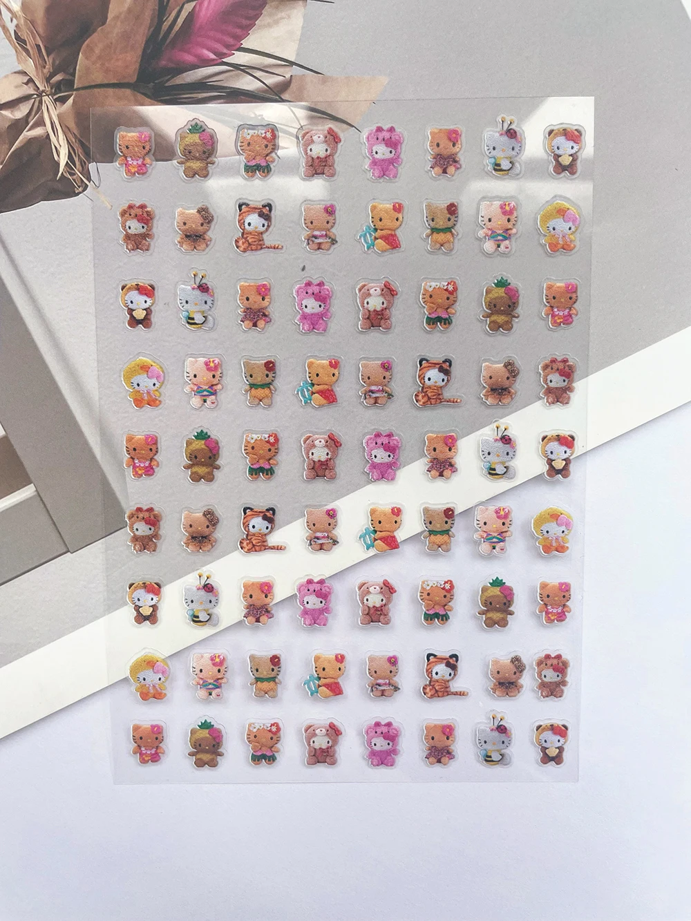 1pcs Pvc Mini Long Legs Hellokitty Poster Goods Stickers Nail Art Wholesale Diy Laptop Bottle Phone Case Keyboard Friend Gifts