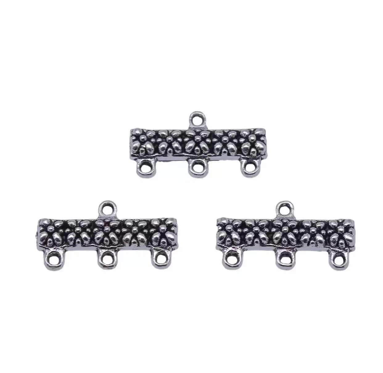 

20pcs 20*10mm vintage design 3holes connector for handmade findings HW3293
