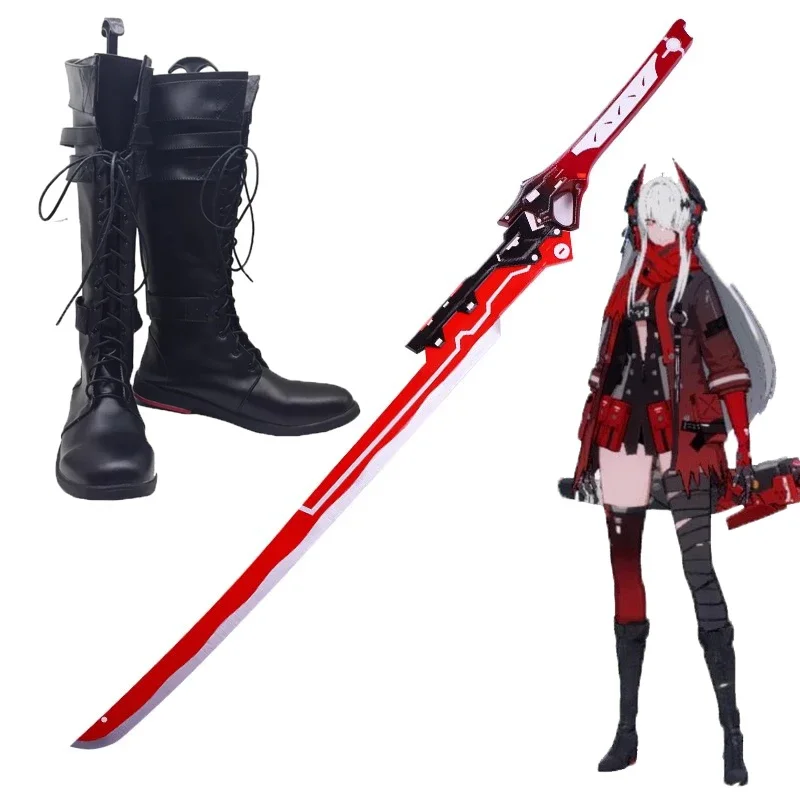 

Anime GRAY RAVEN:PUNISHING Lucia Crimson Abyss Weapon Sword Cosplay Red Sakura Props for Christmas Party Masquerade Shows