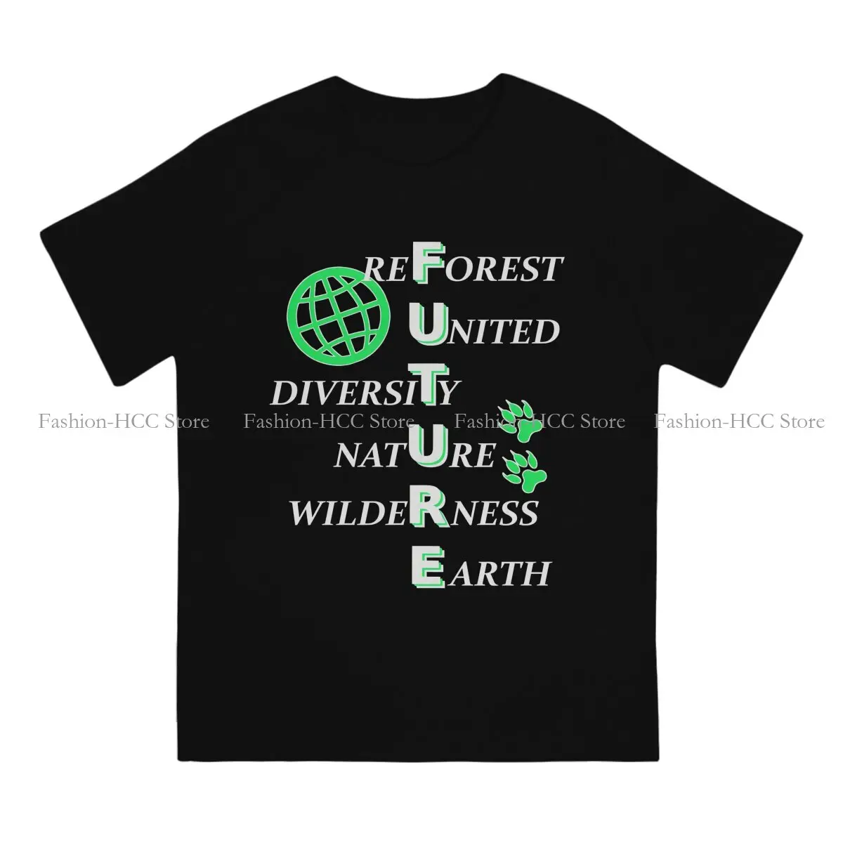 The Future Means Nature Conservation Fashion TShirts Environmental Protection and Technology Male Graphic Pure  T Shirt