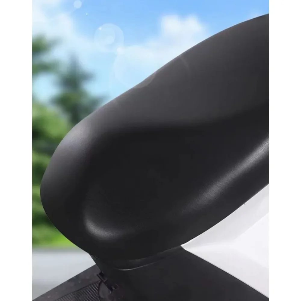 1pc Motorcycle seat cover four seasons general leather cover can be customized PU elastic leather cover sunscreen waterproof