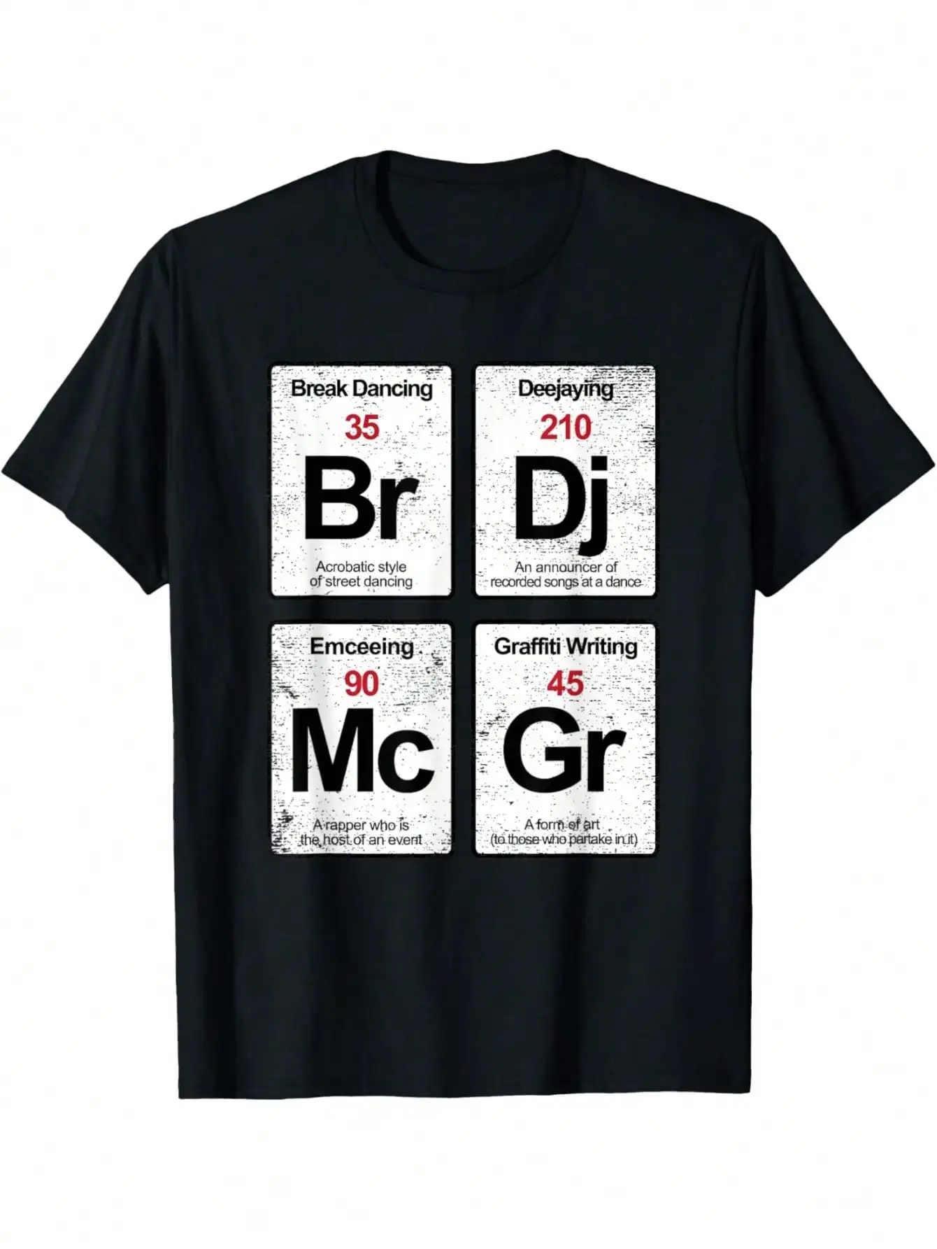 

EWH Elements Of Hip Hop Rap Music Distressed Gift T-Shirt