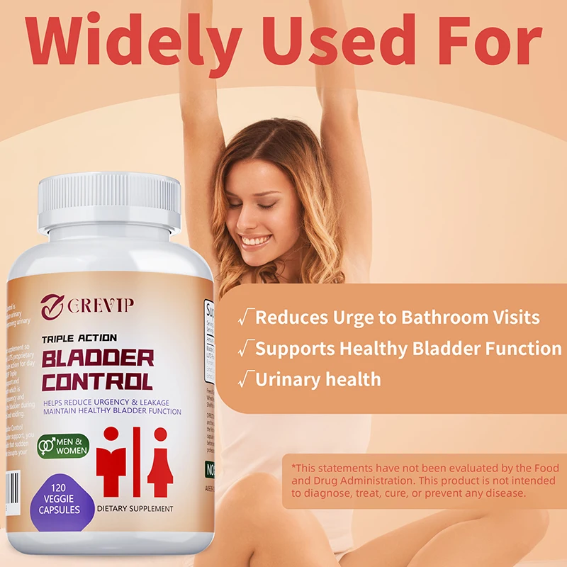 Bladder Control - with Cranberry, Pumpkin Seed Extract, Urinary Tract Health, Supports Healthy Urination, and Improves Sleep