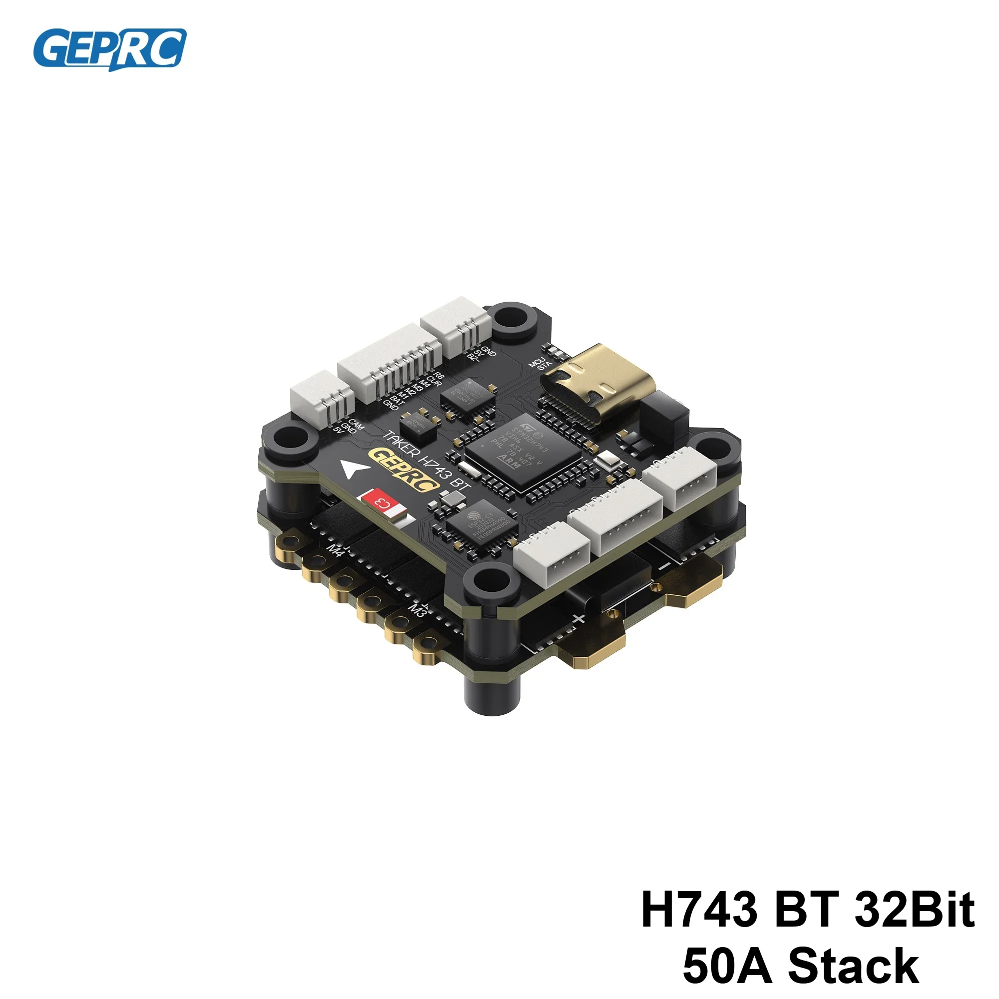 AvaCoreGEPRC TAKER H743 BT 32Bit 50A Stack GEP-BL32 50A 96K 4IN1 ESC Dual Gyro Data Analyze Record Flight Barometer Racing FPV D