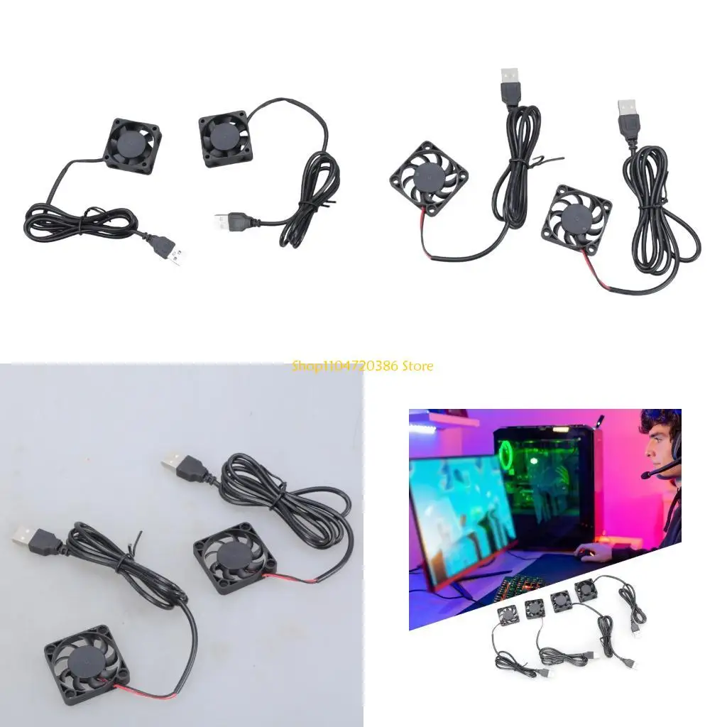 

K0EA Easy to Install 40mm USB Powereds Fan for Enhancing Networking Device Performances