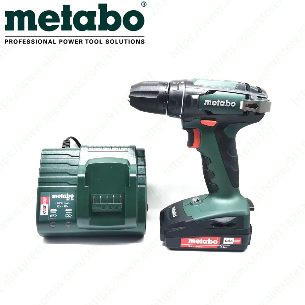 Metabo BS 18 Lithium Battery 18V Max 20V Rechargeable Hand Drill Screwdriver Power Tools