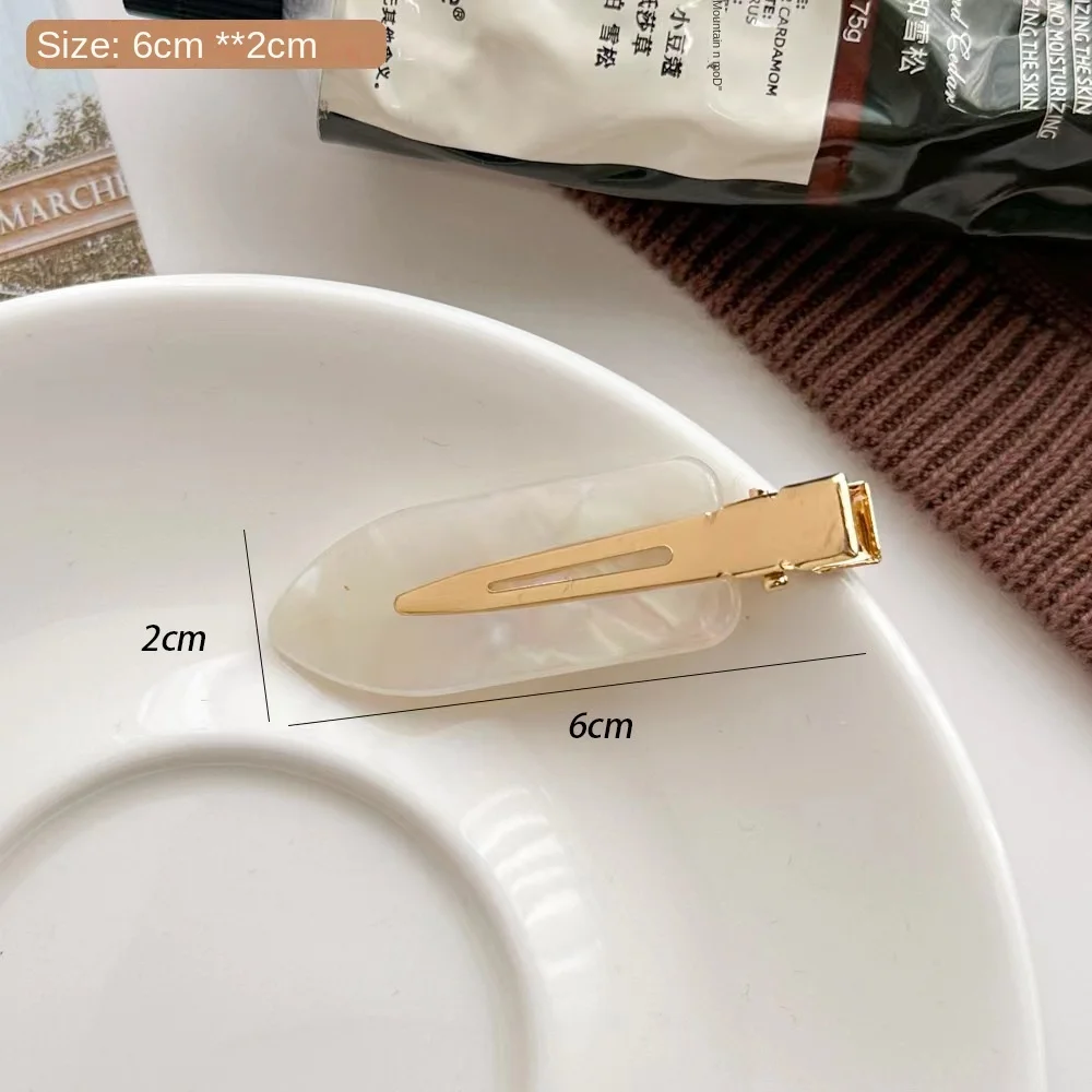 New Acetate Seamless Hair Clip Colorful Hair Accessories No Crease Hairpin Hair Styling Headdress No Bend Barrettes Women