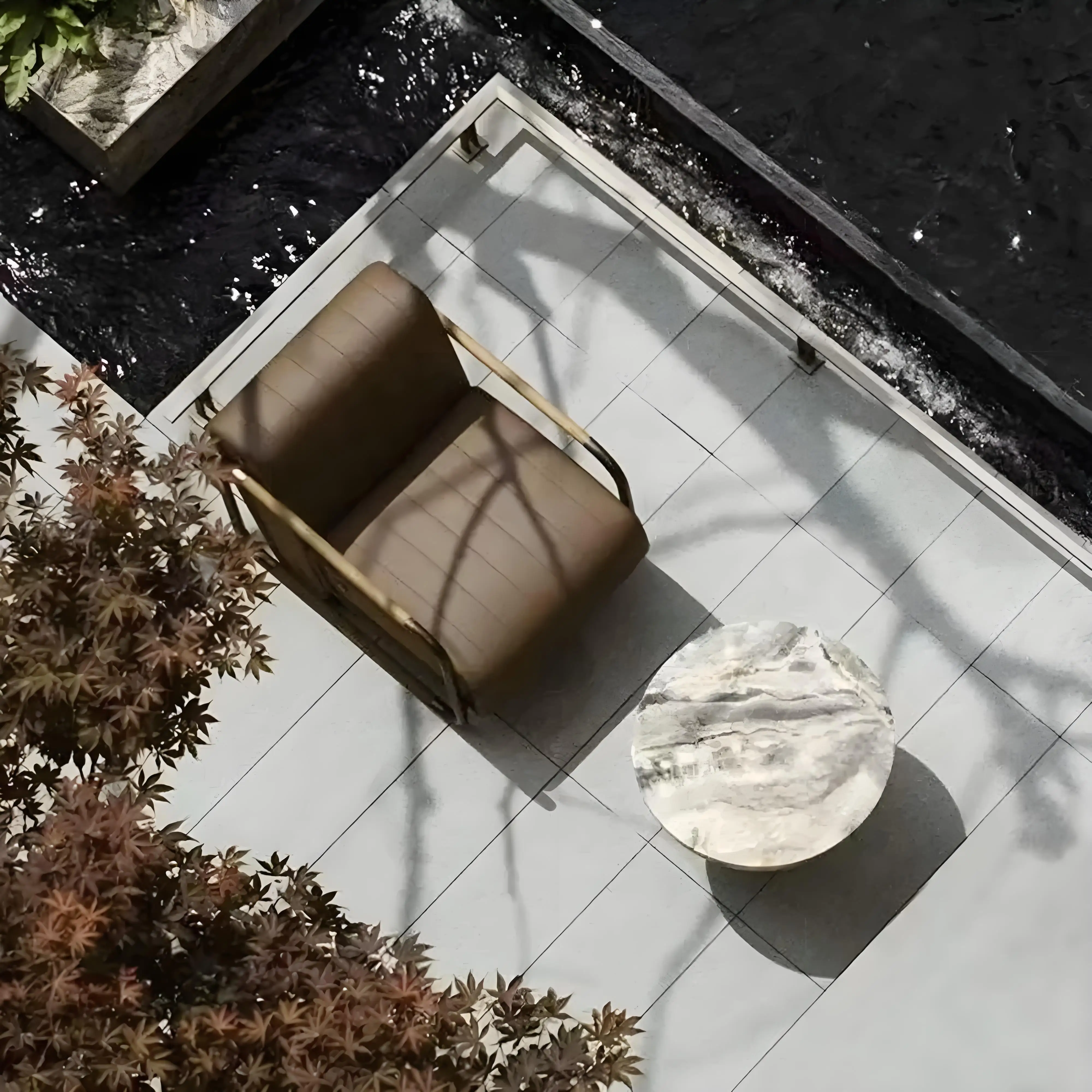 

Outdoor Stainless Steel Sofa Courtyard Villa Garden Open-air Aluminum Alloy Waterproof Sun Protection Outdoor Balcony