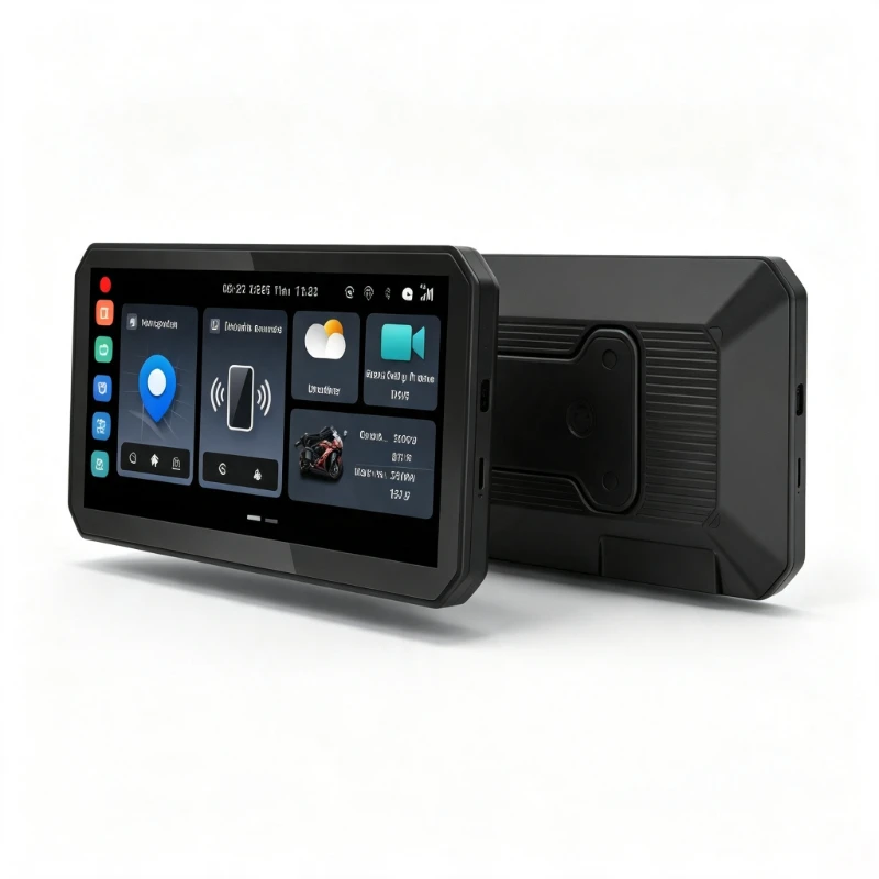 A610 Motorcycle Smart Display Android 12 4+64GB 6.1" Wireless CarPlay 1080P Dashcam TPMS 4G