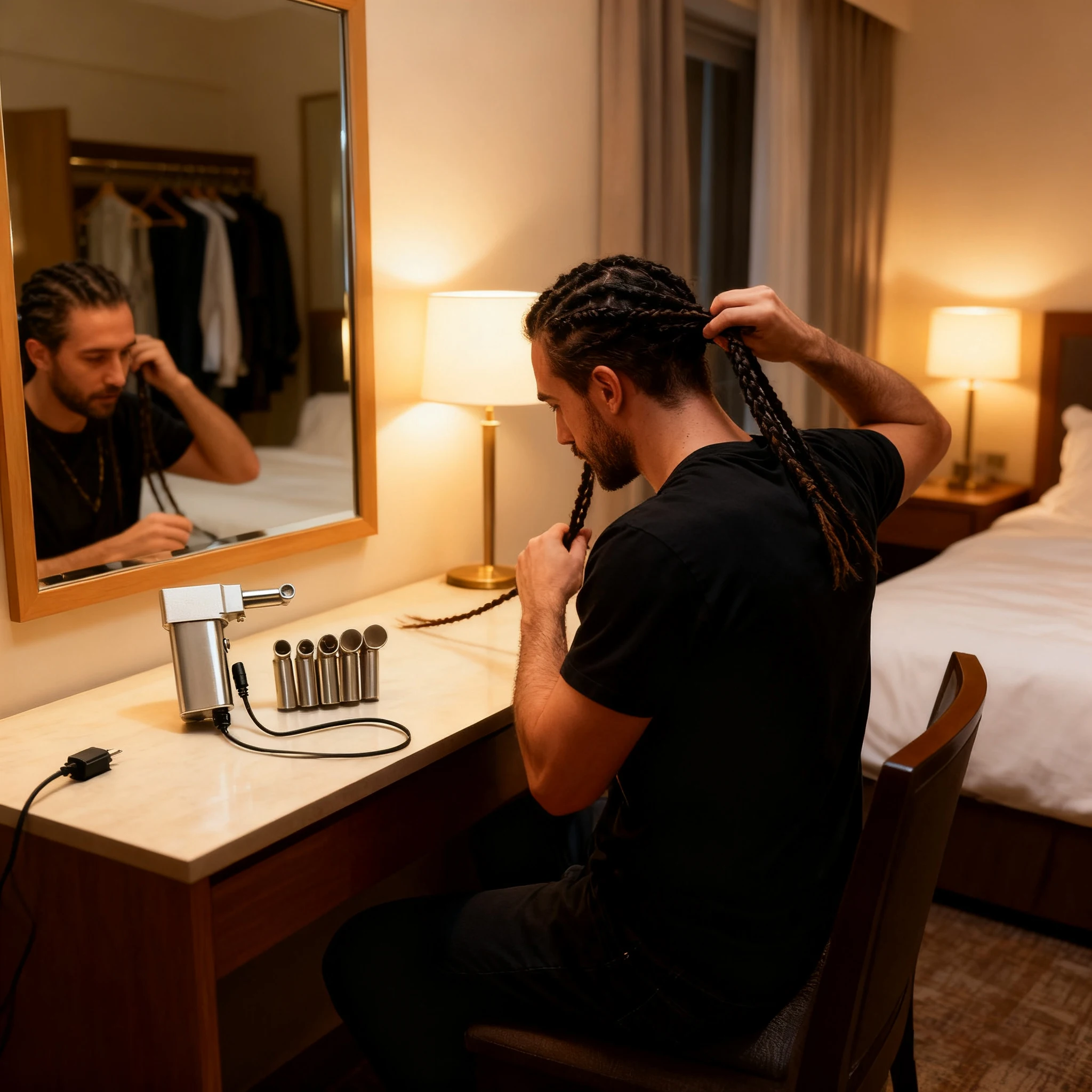 

Professional Stainless Steel Dreadlock Tool for DIY Hair Braiding. Create Perfect Locs,Twists & Cornrows with This Maker Machine