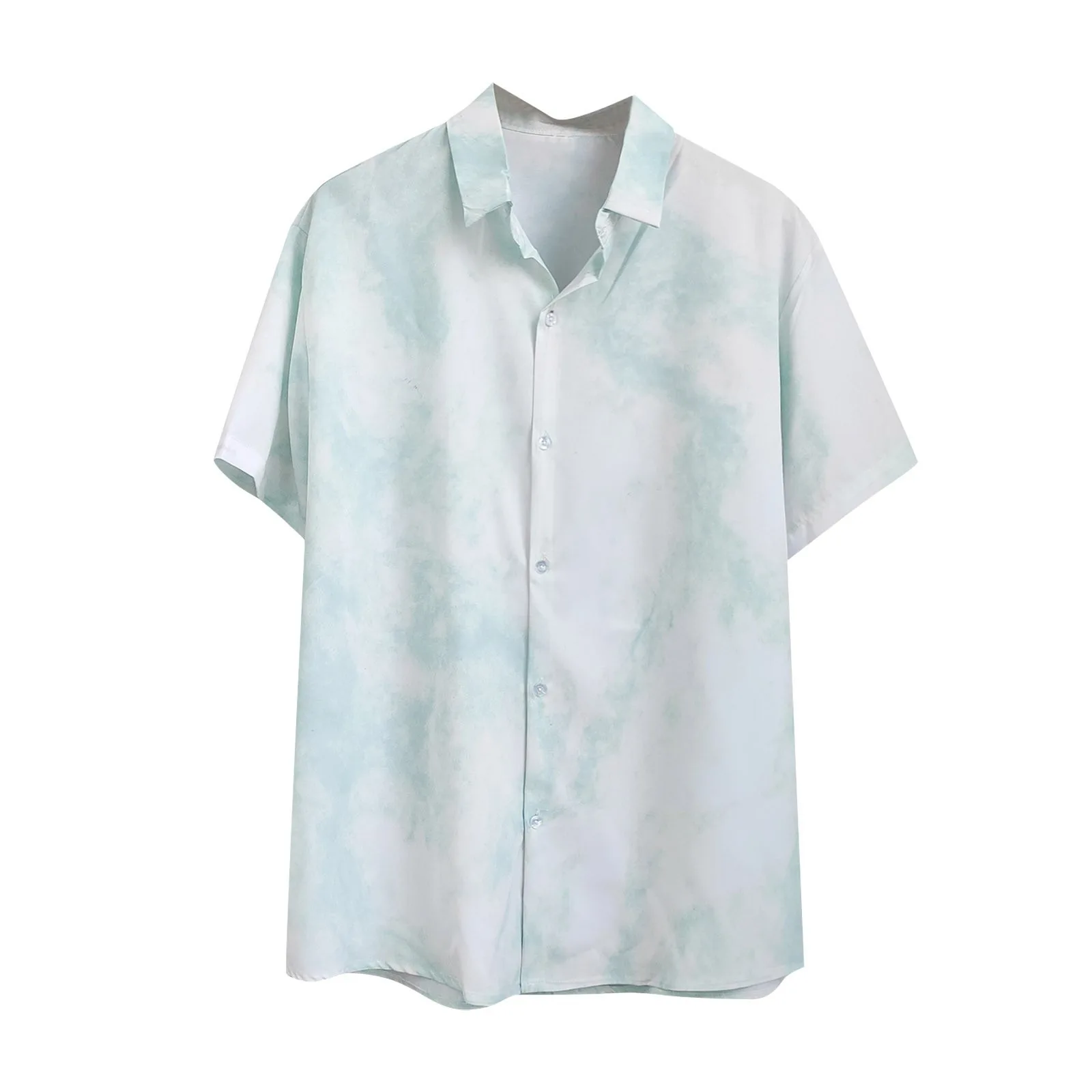 

2025 Cross Border European and American Hot Selling Men's 3D Printed Shirt Trend Versatile Short Sleeved Men's Wear