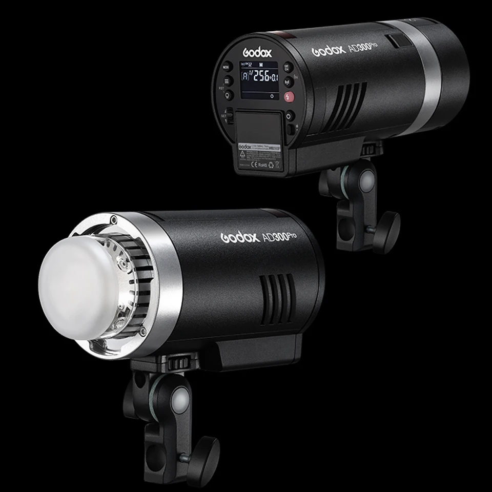 Godox AD300Pro HSS All-in One Outdoor Flash Light 1/8000S Flash 3000K-6000K LED Modeling Light for Video Stuion Filmmaking