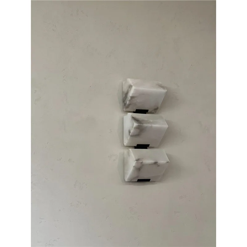 Прикроватная тумбочка для итальянской спальни, коридор, простой, креативный мрамор, настенный светильник