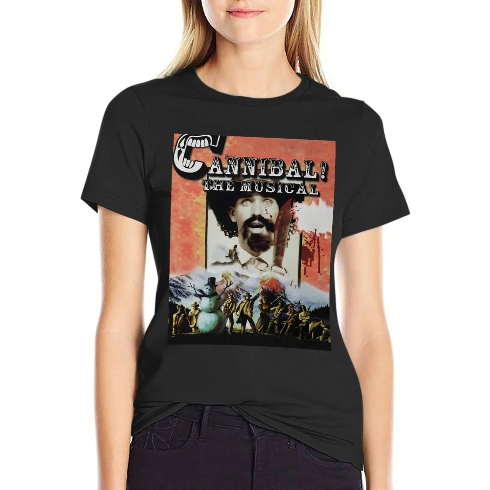 Cannibal! The Musical T-Shirt vintage Aesthetic clothing animal print summer blouses woman 2024