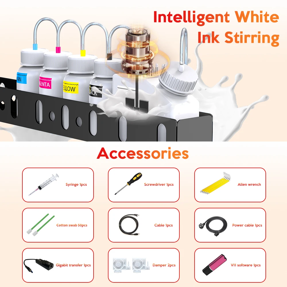 Printer DTG A4 6 Warna Langsung Ke Printer Garmen A4 Printer Datar Mesin Cetak T-Shirt untuk Pakaian T-Shirt Gelap dan Terang