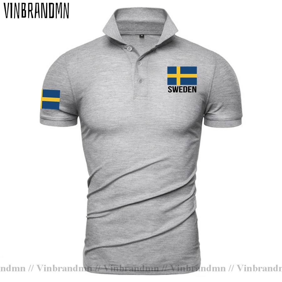 Sweden Flag Polo Shirts Men & Women Unisex Brands Swedish Swede Jerseys Nation Printed Letter Polos Shirts Male Fashion Clothing