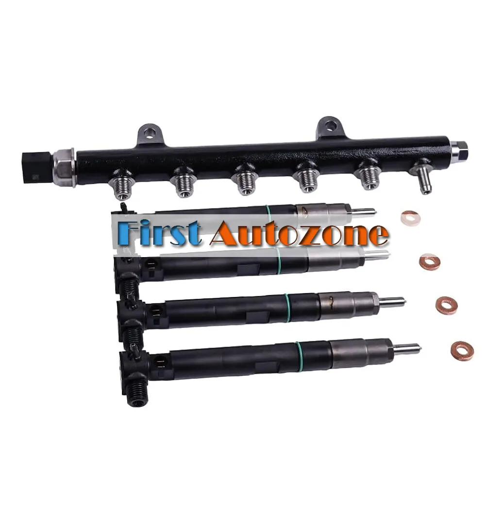 Fuel Injector 7261663 & Common Rail 7256757 For Bobcat Doosan D34 Engine Delphi
