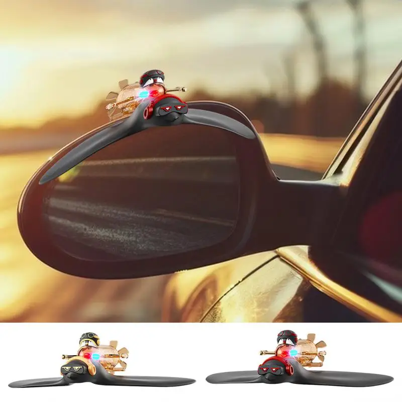 

Vehicle Rearview Mirror Decoration Lighting Rearview Mirror Decor Adhesive Waterproof WindPowered Car Accessories for Automotive