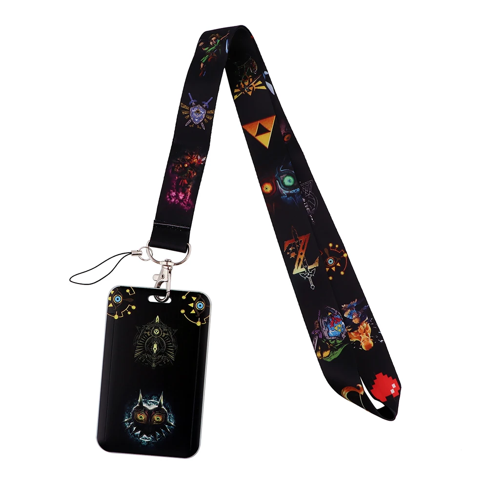 Cordões de Pescoço com Temática de Desenhos Animados e Jogos, Corda para Pendurar DIY, Acessórios para Celular, Porta-Chaves de Carro, Porta-Crachá, P
