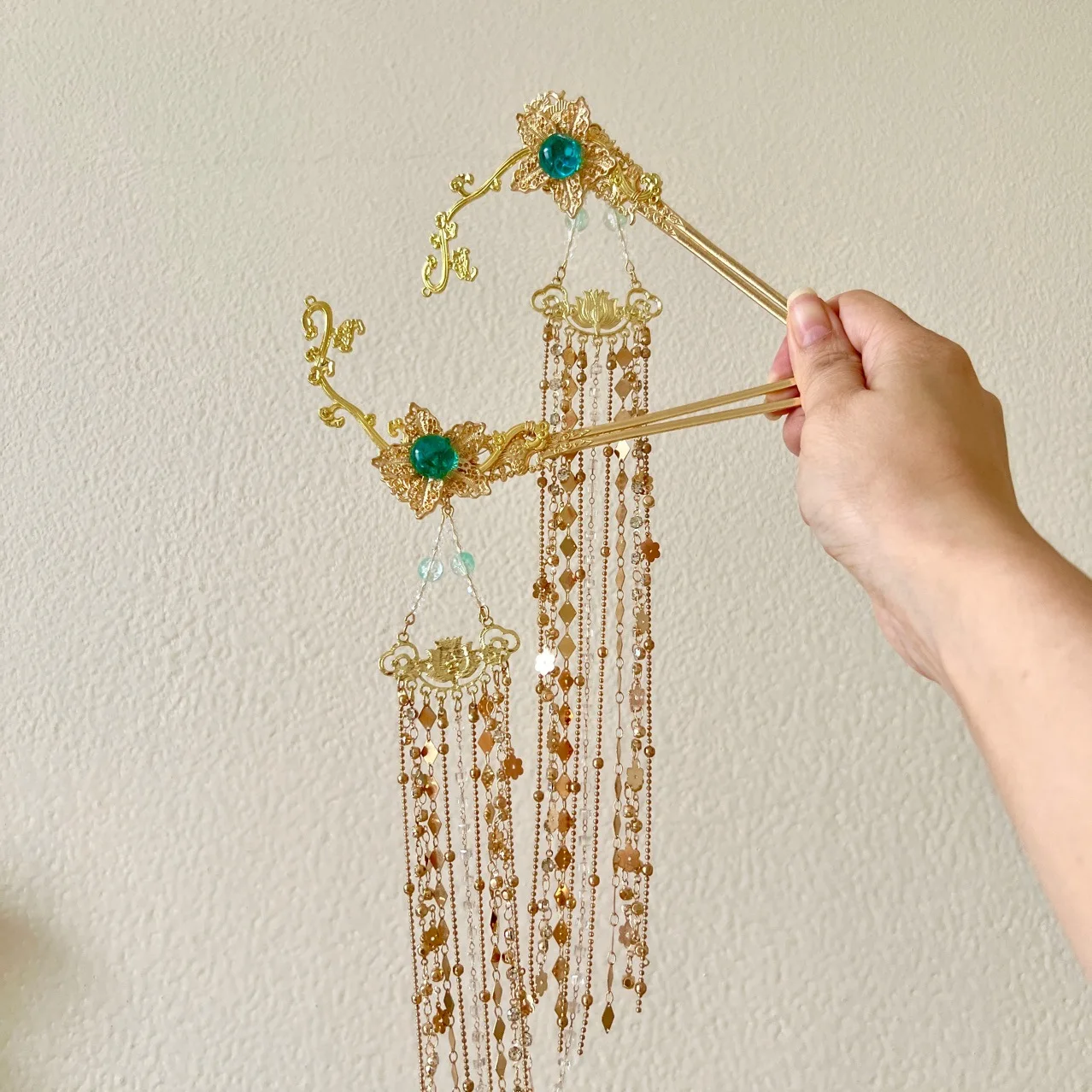 착용 꽃 모자를 쓰고 있죠 진주 가짜 머리띠 성인 보석 한 중국 의류 헤어 액세서리 민족 스타일 수제 화환