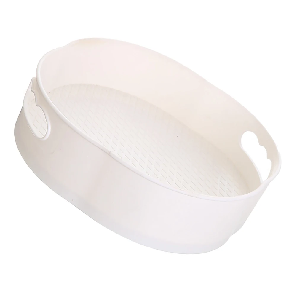 

1pc Anti-Slip Rotating Storage Tray Organizer for Cosmetics Kitchen Desk Thickened APS TPR Material Multi-Function Fruit