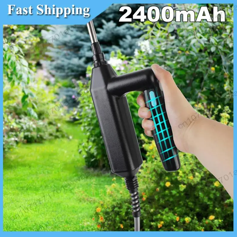 أفضل عصا رذاذ اختيار تعمل بالبطارية مع ماكينة رش كهربائية بخرطوم قابل لإعادة الشحن 7.4 فولت 3 متر، 3 فوهات رذاذ وتلسكوبية