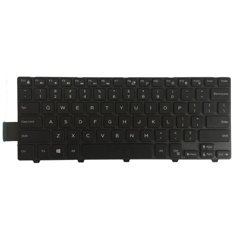 US Laptop Keyboard For DELL Inspiron 14 5448 5451 5455 5442 5445 5447 5458 5452 5457 Black English keyboard