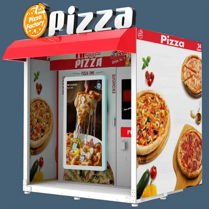 Vending Machines Manufacturer Fully Automatic Maquina Dispensadora De Pizza Custom Hot Food Pizza Vending Machine