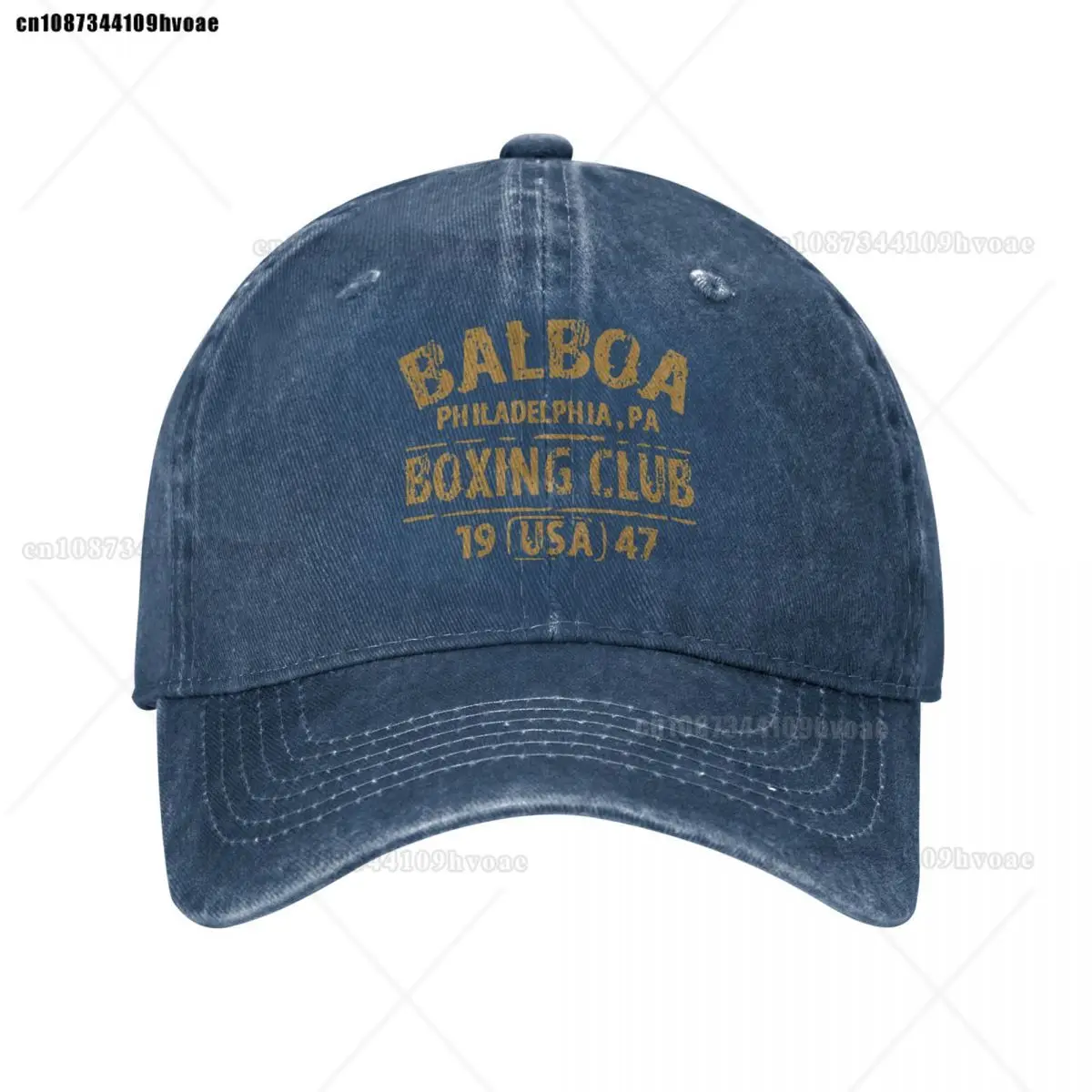 Vintage Rocky Balboa Boxing Club Gloves 1947 Baseball Cap Unisex Distressed Denim Snapback Hat Outdoor Adjustable Fit Caps Hat