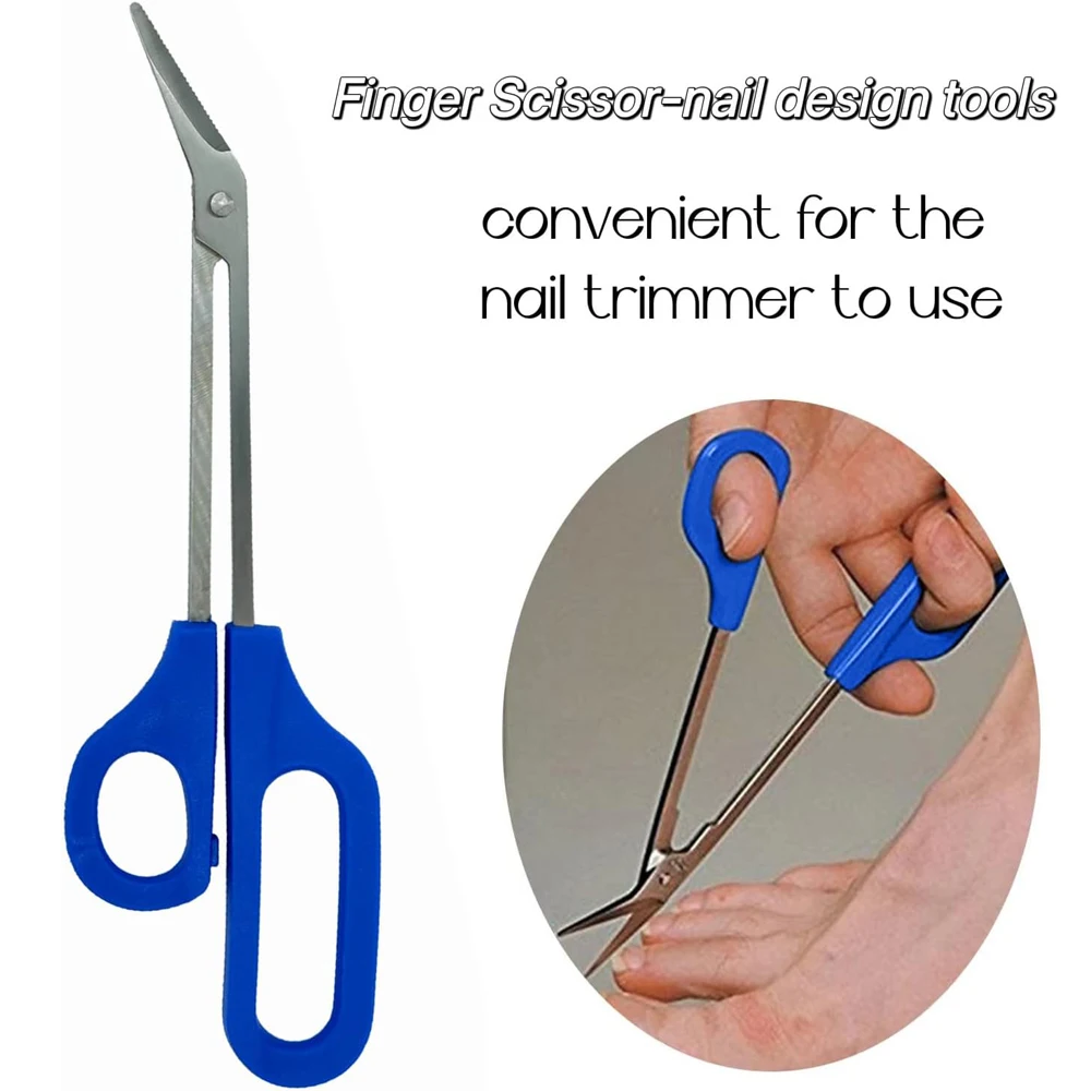 Long Handle Nail Clippers Feet Dead Skin Removal Toenail Toe Scissors Easy Grip Toe Nail Trimmer Pedicure Manicure Tool