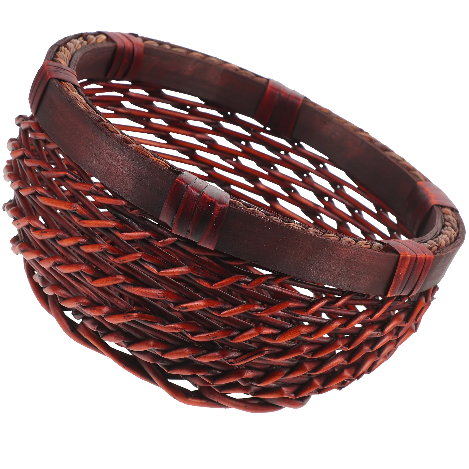 

Bread Basket Rattan Woven Container Countertop Basket Fruit Storage Basket for Kitchen Woven Bread Basket