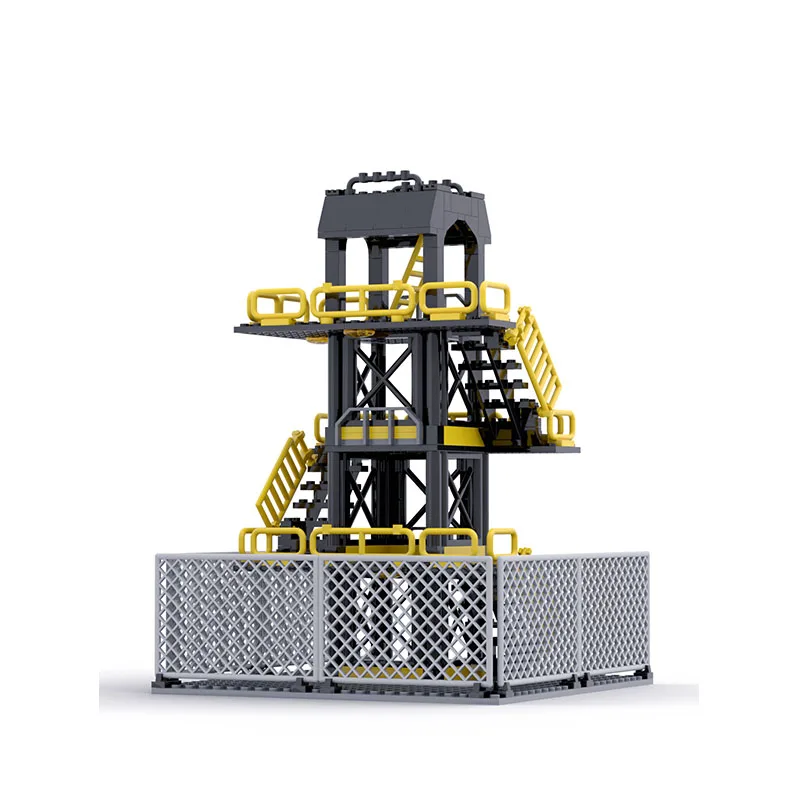 WW2 軍事基地監視塔武器ガードセンチネルタワーキャンプモデル DIY シーンアクセサリー少年ビルディングブロックおもちゃギフト