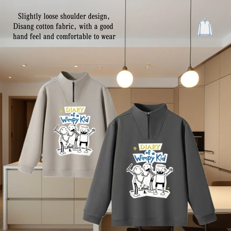 Heavyweight Autumn and Winter Style Couple's Pure Cotton Sweatshirt