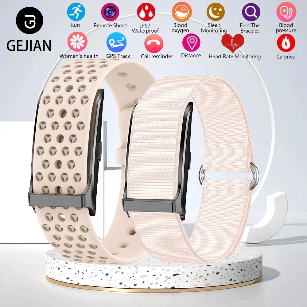 

GEJIAN 2025 Новые умные часы с несколькими спортивными режимами, напоминания о вызове сердечного ритма, пульсометром, умными часами для фотографий с дистанционным управлением