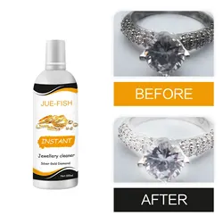 Jewelry Cleaner Liquid Antique Silver Cleaner Diamond Gold Watch Polishing Necklace Ring Tarnish Remover Jewelry Cleaning Agent