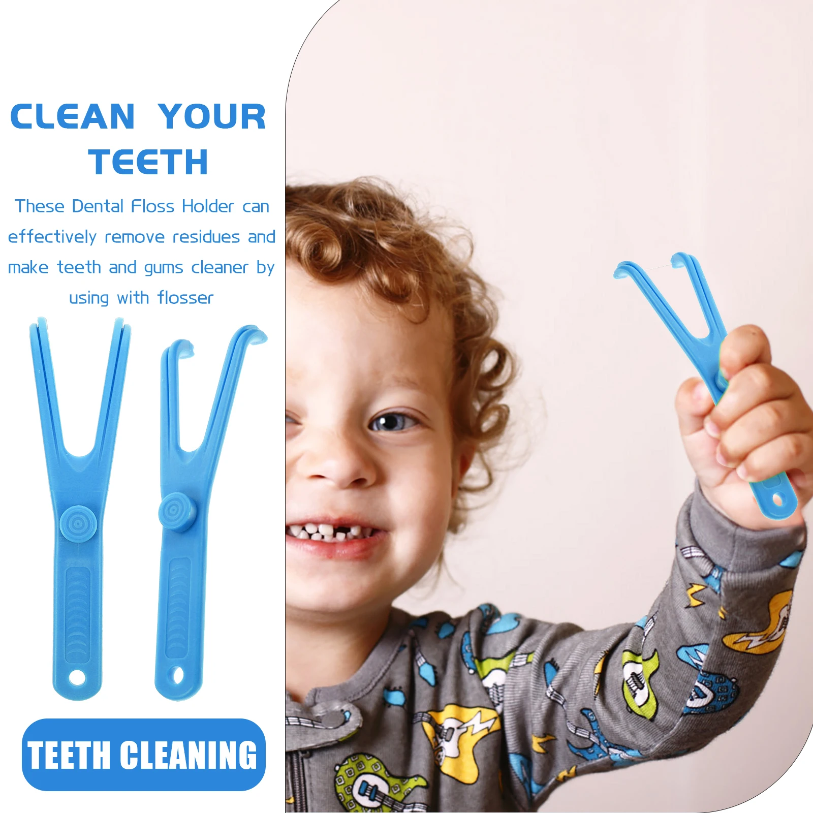 

4 Pcs Holder Handle Teeth Cleaning Teeth Clean Thread Supplies Replaceable Threader Floss Floss Stick Oral Tools