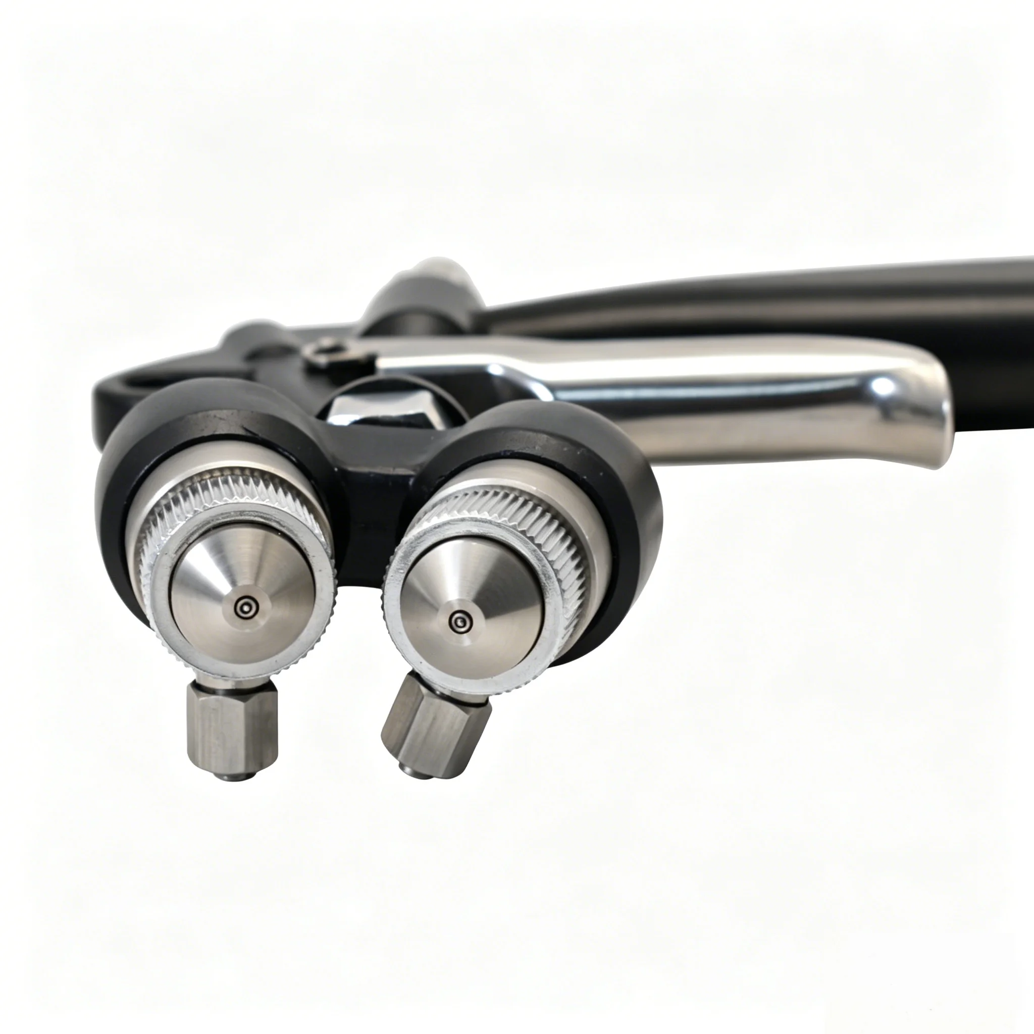 High Quality Air Nanometer Sprayer Double Nozzle Two-Component Double Head Pneumatic Spray Gun HVLP Airbrush For Car Detailing