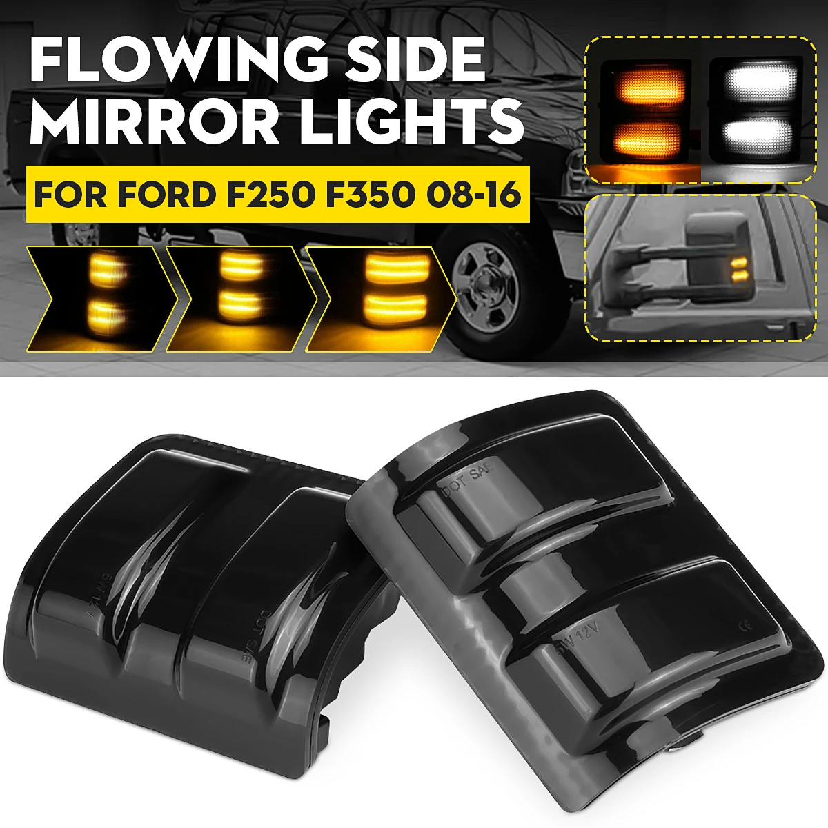 

2 шт., Автомобильные светодиодные лампы для Ford F250 F350 F450 F550 2008-2016