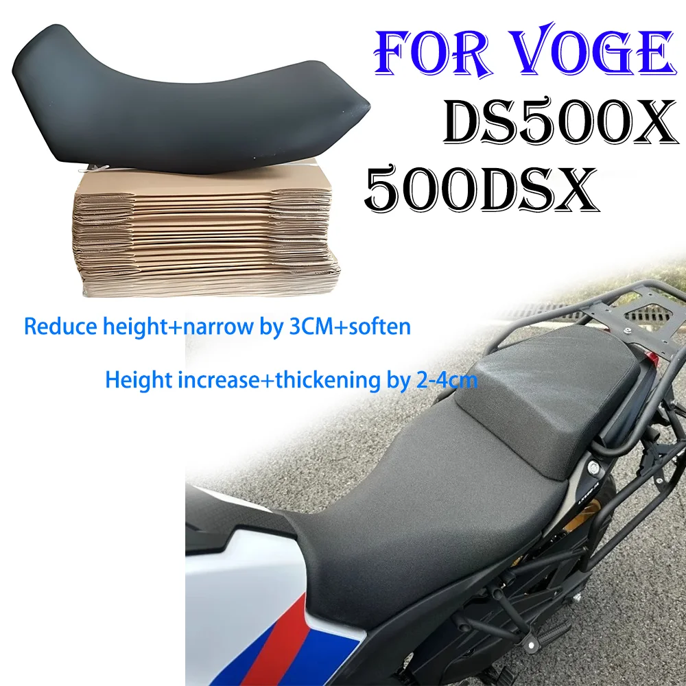 

seat cushion modification, seat height increase, height decrease, thickening, comfort and narrowing for VOGE DS500X 500DSX