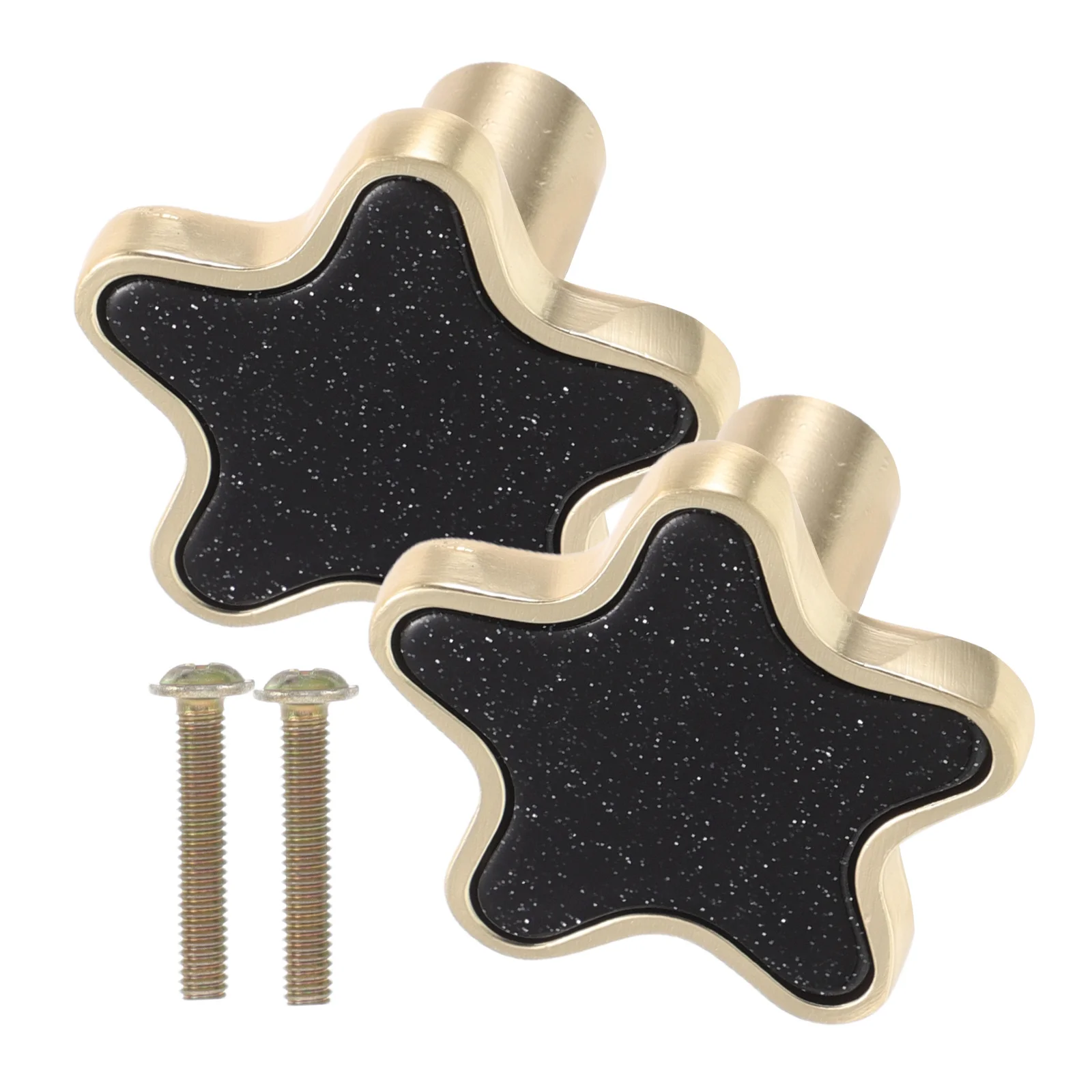 

2Pcs Stylish Star Shaped Drawer Knobs Nordic Minimalist Cabinet Pulls for Kitchen Bathroom Wardrobe Closet Cupboard Furniture